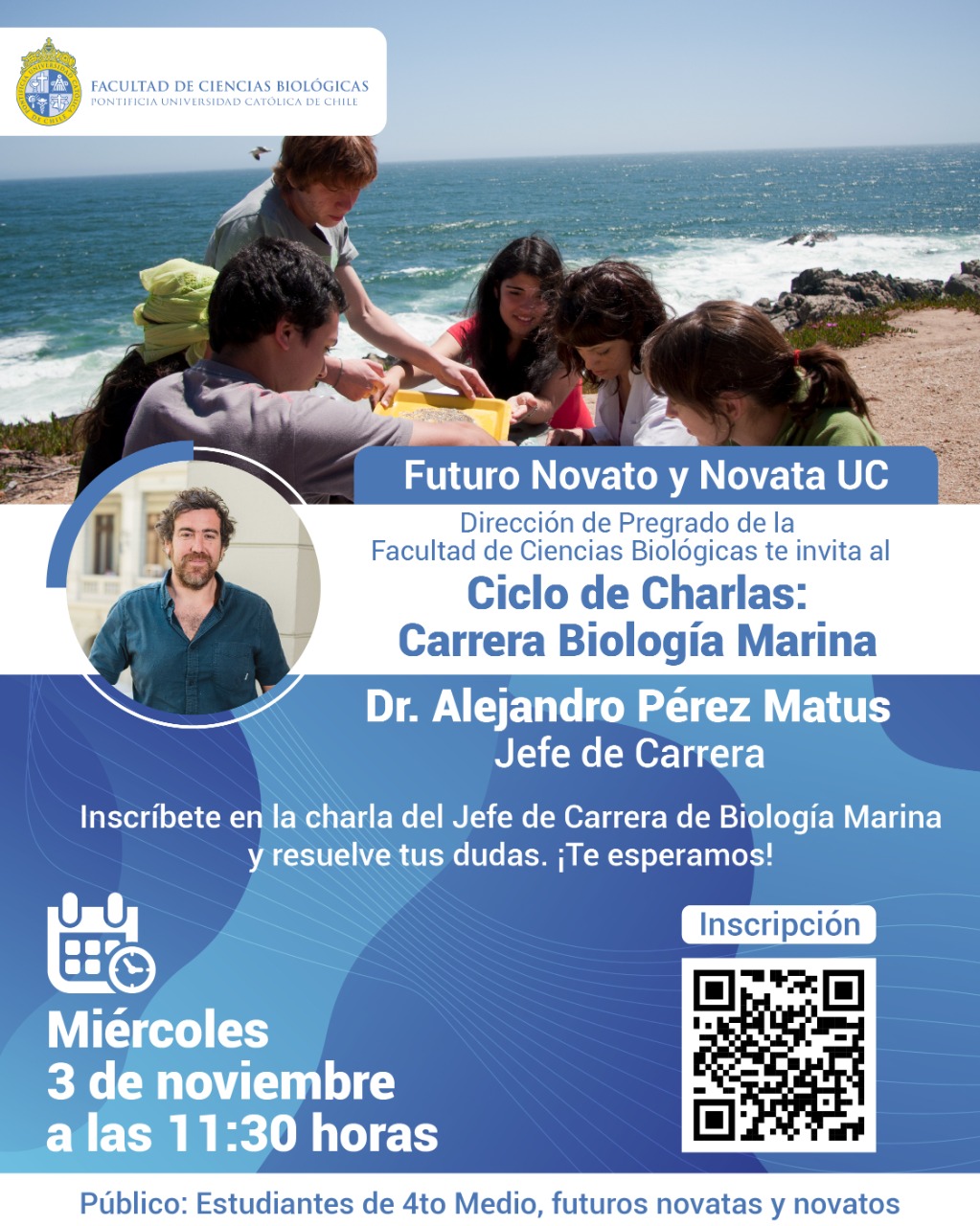 Ciclo de charlas: Carrera Biología Marina – Facultad de Ciencias Biológicas